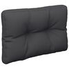 vidaXL Palettenkissen Schwarz 50x40x12 cm Stoff