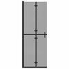 vidaXL Walk-in Duschwand Schwarz 70 x 6.5 x 190 cm