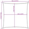 vidaXL Sonnensegel 160 g/m&sup2; Anthrazit 7x7 m HDPE