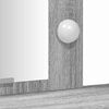 vidaXL Schminktisch mit Speicher Grau 102 x 33 x 135 cm Holzwerkstoff