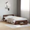 vidaXL Bettgestell mit Schublade Braun Eichen-Optik 100x200 cm