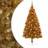 vidaXL K&uuml;nstlicher Weihnachtsbaum mit Weihnachtskugel 120 cm 150 LEDs