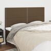 vidaXL Kopfteil Dunkelbraun 200 x 5 x 118/128 cm Stoff