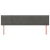 vidaXL Kopfteile Dunkelgrau 180x5x78/88 cm Samt