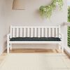 vidaXL Gartenbank-Auflage Schwarz Karomuster 180x50x7 cm Oxford-Gewebe