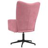 vidaXL Relaxsessel Rosa Samt