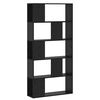 vidaXL B&uuml;cherregal Schwarz Eichen-Optik 80,5 x 23,5 x 162,5 cm PB