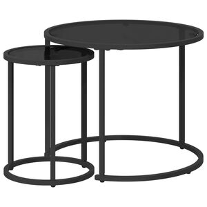 vidaXL Kaffeetisch Set 2 Stk. 55 x 55 x 45 cm Stahl
