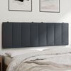 vidaXL Kopfteil-Kissen "Hanko" Dunkelgrau 140 cm Samt