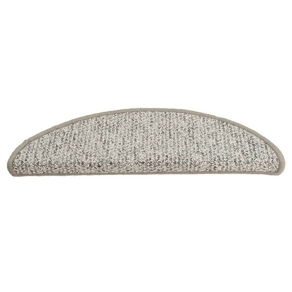 vidaXL Treppenmatten 15 Stk. Hellgrau 56x17x3 cm