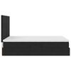 vidaXL Bett mit Stauraum und LED mit LED Schwarz 140 x 200 cm Samt