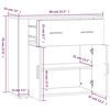 vidaXL Highboard R&auml;uchereiche Holzwerkstoff