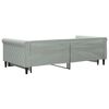 vidaXL Tagesbett Ausziehbar Hellgrau 100x200 cm Samt