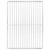 vidaXL Grillrost 40 x 30 cm Edelstahl Silber