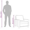 vidaXL Sofasessel Dunkelgrau 60 cm Stoff