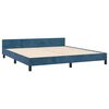 vidaXL Bettgestell ohne Matratze Dunkelblau 160x200 cm Samt