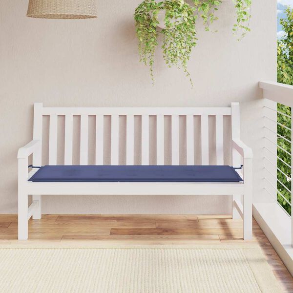 vidaXL Gartenbank-Auflage Marineblau 150x50x4 cm Oxford-Gewebe