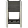 vidaXL Garten-Hochbeet mit Ablage 50x50x90 cm WPC Grau