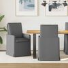 vidaXL Esszimmerst&uuml;hle 2 pcs Dunkelgrau 57 x 67 x 98 cm Stoff