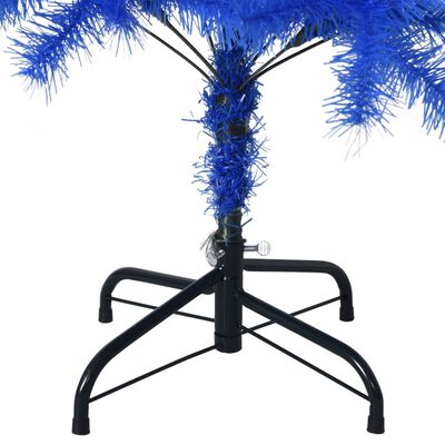 vidaXL Künstlicher Weihnachtsbaum mit Ständer Blau 150 cm PVC