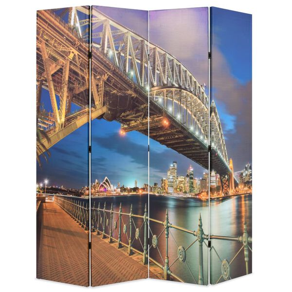 vidaXL Raumteiler klappbar 160 x 170 cm Sydney Harbour Bridge