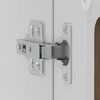 vidaXL K&uuml;chen-H&auml;ngeschrank mit Glast&uuml;r Lucca Braun Eichen-Optik