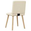 vidaXL Esszimmerst&uuml;hle 4 Stk. Creme Stoff