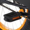 vidaXL Kinderfahrrad mit Frontgep&auml;cktr&auml;ger 18 Zoll Schwarz und Orange