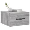 vidaXL Wand-Nachttisch Grau Sonoma 35x35x20 cm