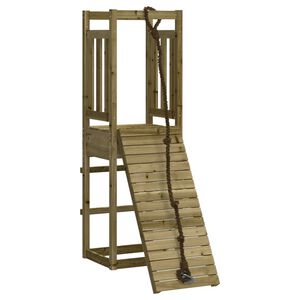 vidaXL Spielturm mit Kletterwand Impr&auml;gniertes Kiefernholz