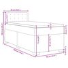 vidaXL Boxspringbett mit Matratze Dunkelgr&uuml;n 90x190 cm Samt