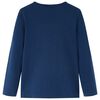 Kinder-Langarmshirt Marineblau 104