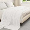 vidaXL Wohndecken 6 pcs Wei&szlig; 240 x 220 cm Fleece