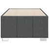 vidaXL Bettgestell ohne Matratze Dunkelgrau 90x200 cm Stoff