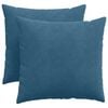 vidaXL Sofakissen 2 St&uuml;ck Blau 50 x 50 cm Cordstoff
