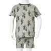 Kinderpyjama mit Kurzen &Auml;rmeln Hellkhaki 92