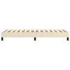 vidaXL Boxspringbettgestell Creme 80x200 cm Kunstleder
