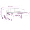 vidaXL Tagesbett Ausziehbar mit Matratzen Blau 90x200 cm Samt