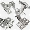 vidaXL Scharnier 12 pcs Nickel 85 x 52,5 x 9,5 mm Eisen