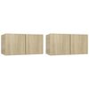 vidaXL 4-tlg. TV-Schrank-Set Sonoma-Eiche Holzwerkstoff