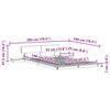 vidaXL Bettgestell Braun 120 x 190 cm Holz
