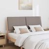 vidaXL Gepolstertes Kopfteil Taupe 160 cm Massives Kiefernholz