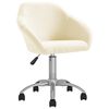 vidaXL Esszimmerst&uuml;hle 2 Stk. Drehbar Creme Stoff