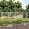 vidaXL Hundek&auml;fig Silber 800 x 200 x 200 cm Verzinkter Stahl