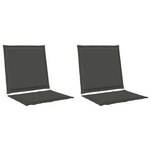 vidaXL Sitz- und R&uuml;ckenkissen Polyester Anthrazit 47 x 45 x 2 cm