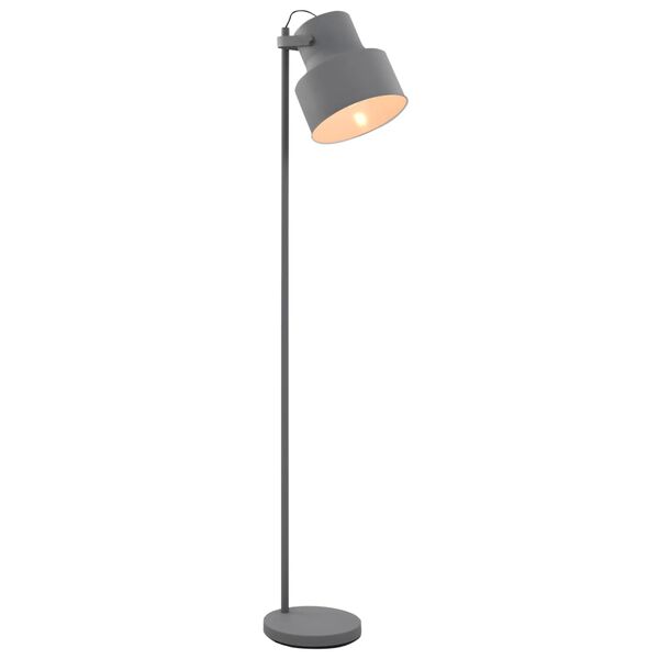 vidaXL Stehlampe Metall Grau E27