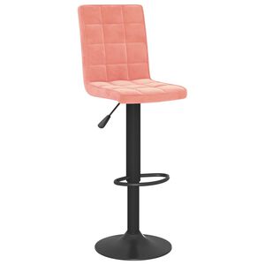 vidaXL Barhocker Rosa Samt