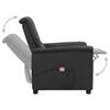 vidaXL Massagesessel Dunkelgrau Stoff
