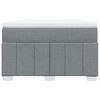 vidaXL Boxspringbett mit Matratze Hellgrau 120x190 cm Stoff