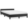 vidaXL Bettgestell ohne Matratze Schwarz 120x190 cm Kunstleder
